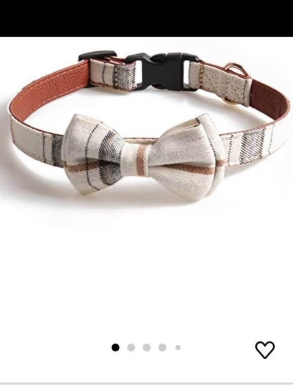 Cats Brown-White Plaid Bow Collar - Stylish Pet & Accessory
